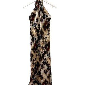Cami NYC Silk Print Lenzy Halter Midi Dress Size S - New with Tags